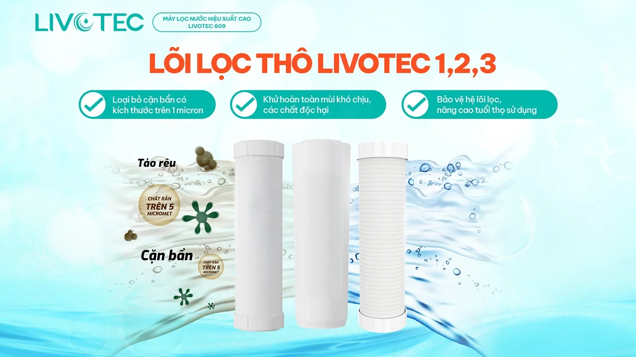 Máy lọc nước RO Livotec 609