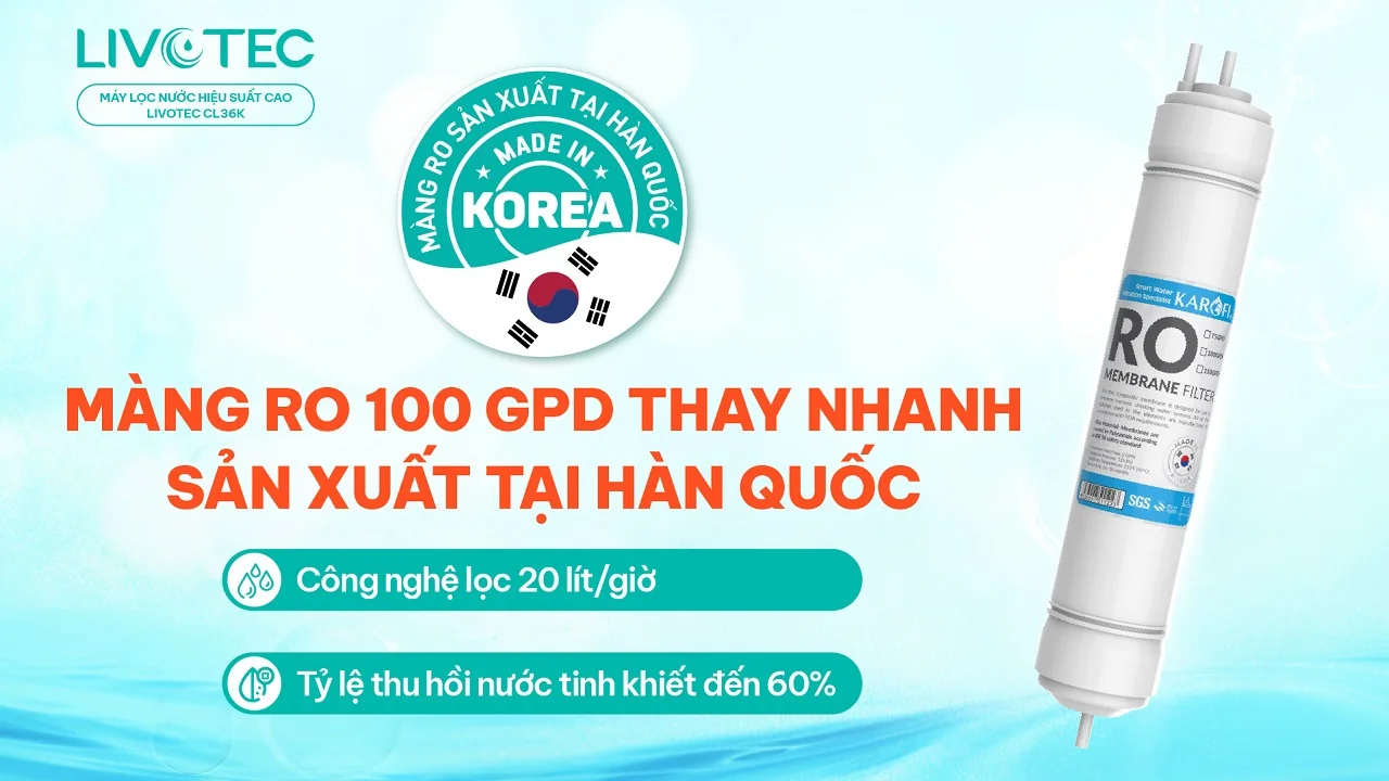 Máy lọc nước RO Livotec CL36K