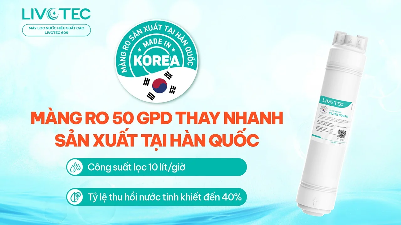 Máy lọc nước RO Livotec 609