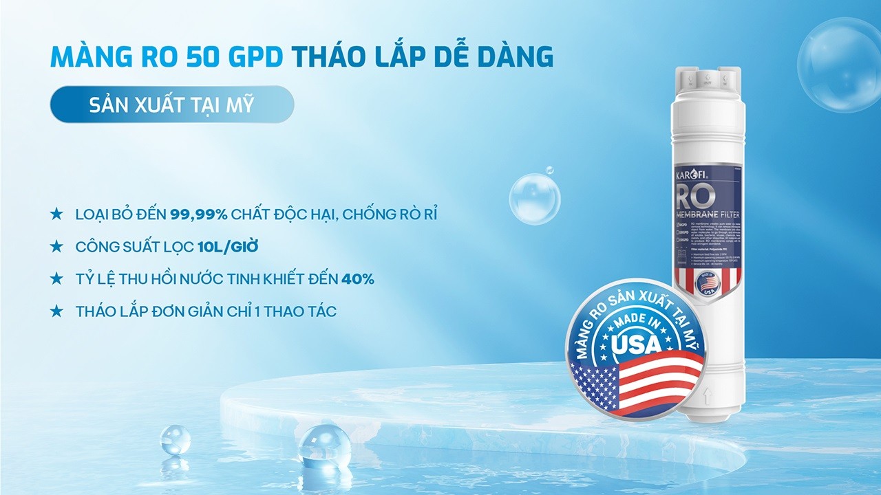 Máy lọc nước RO Karofi KAQ-EC19