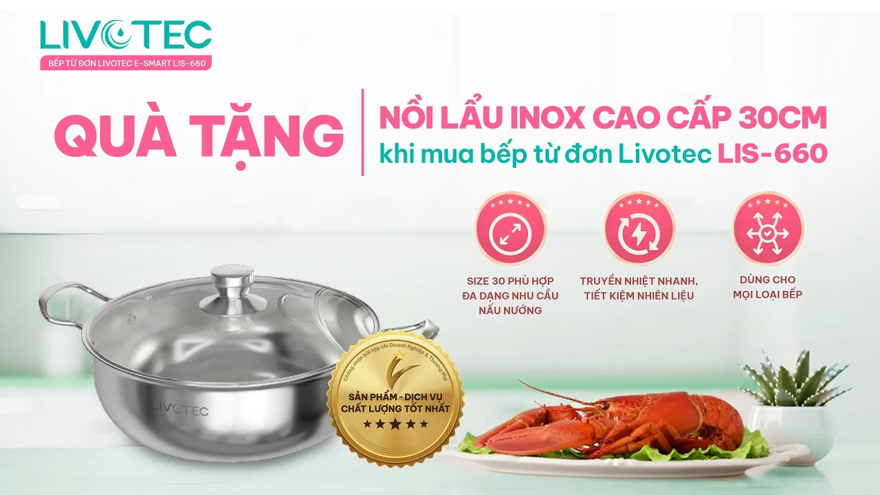 Bếp từ đơn Livotec E-Smart LIS-660