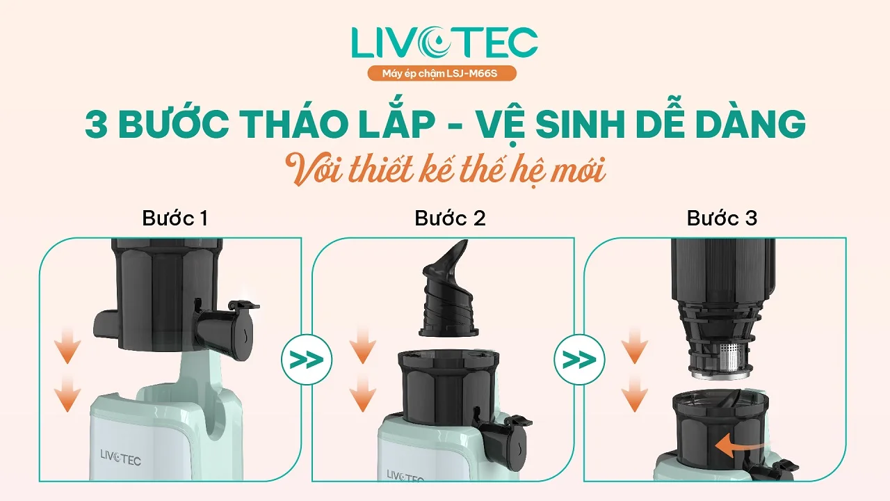 Máy ép chậm Livotec LSJ-M66S