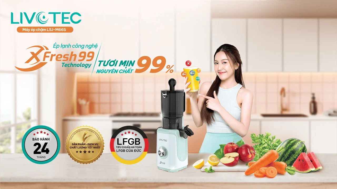 Máy ép chậm Livotec LSJ-M66S
