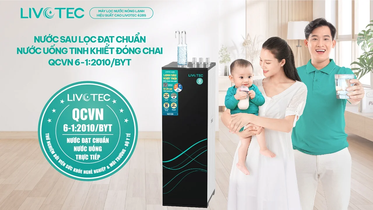 Máy lọc nước nóng lạnh Livotec 628S