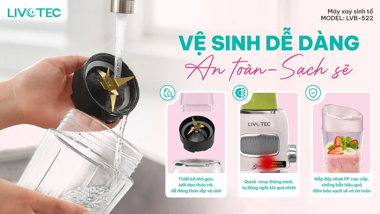 Máy xay sinh tố Livotec LVB-522