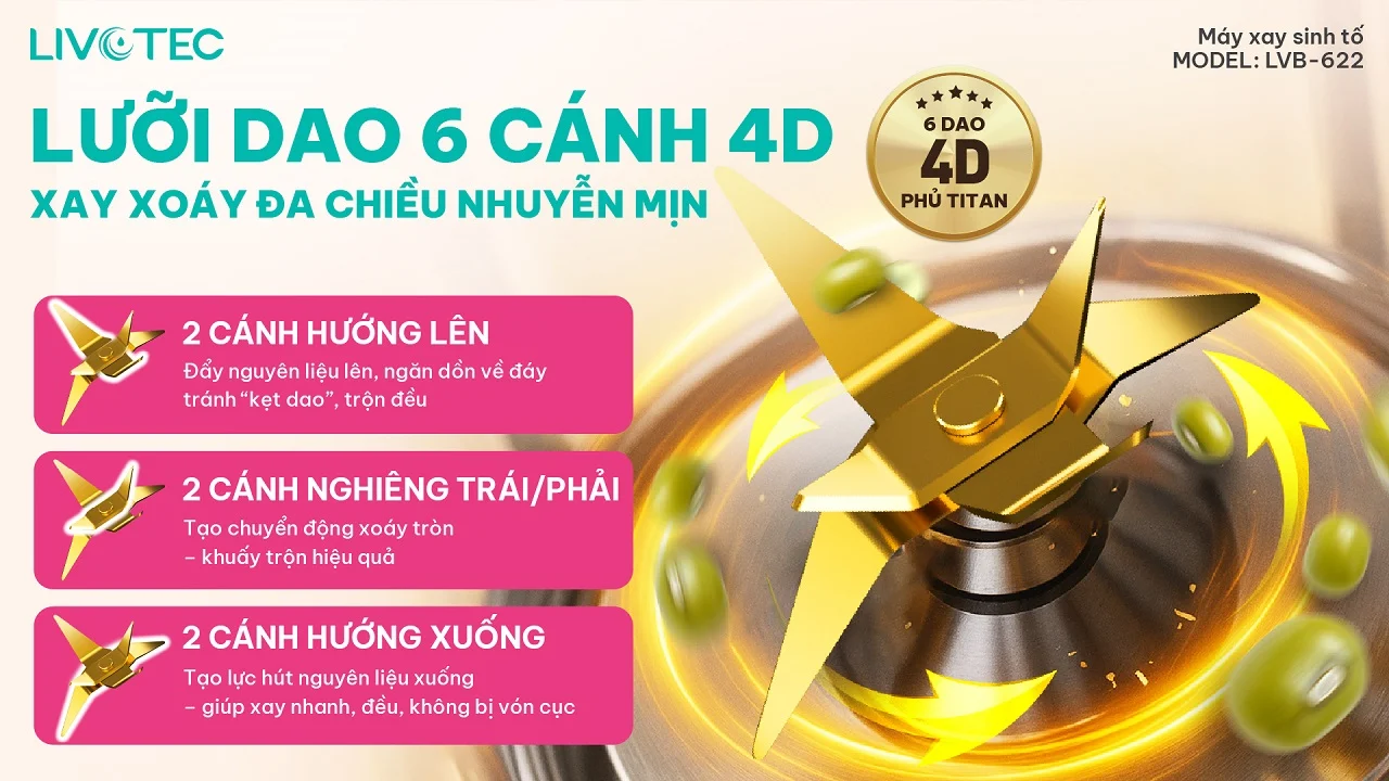 Máy xay sinh tố Livotec LVB-622
