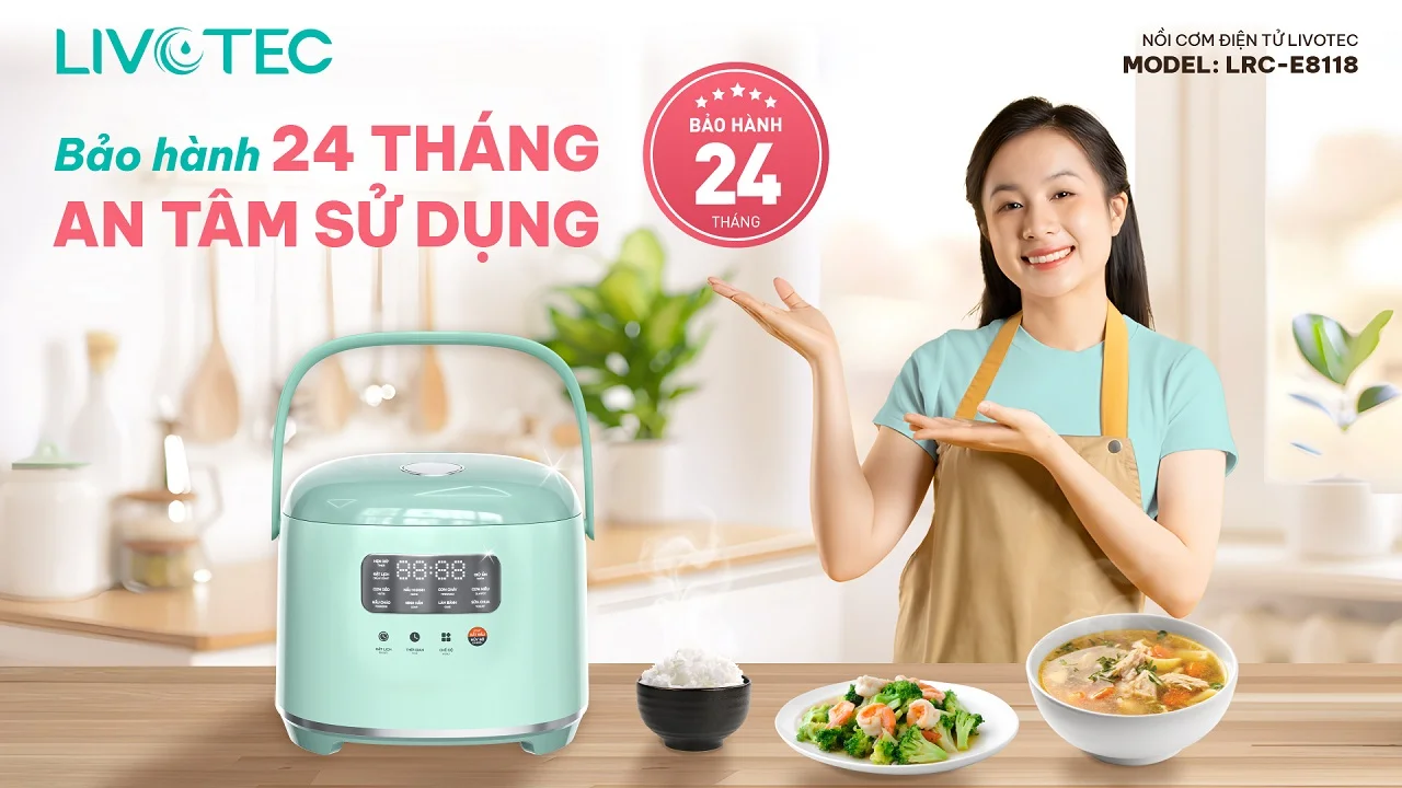 Nồi cơm điện tử Livotec LRC-E8118
