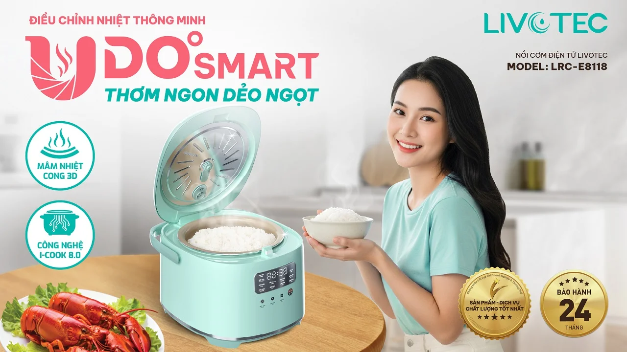 Nồi cơm điện tử Livotec LRC-E8118