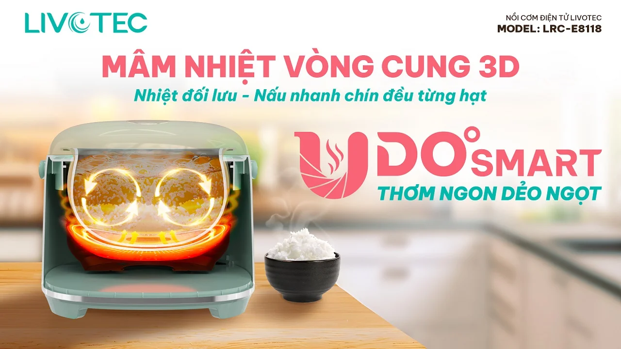 Nồi cơm điện tử Livotec LRC-E8118