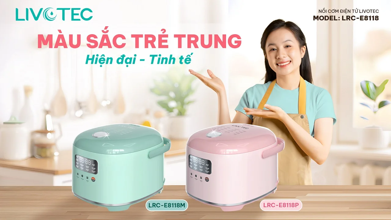 Nồi cơm điện tử Livotec LRC-E8118