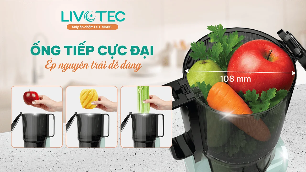 Máy ép chậm Livotec LSJ-M66S
