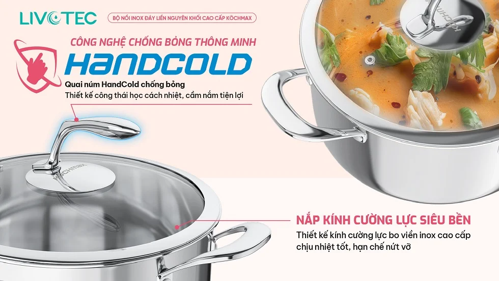 Bộ nồi inox cao cấp Kochmax KMC-866
