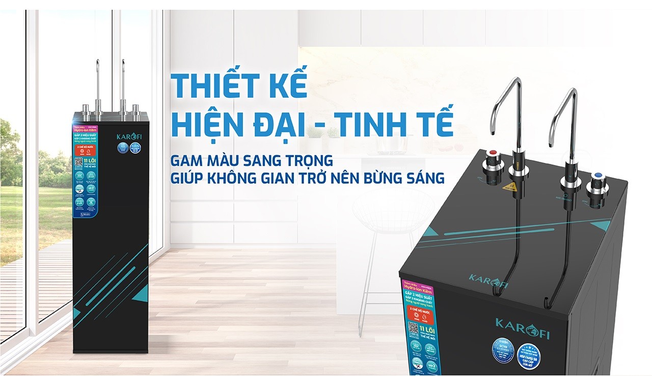 Máy lọc nước nóng nguội Karofi KAH-H58A