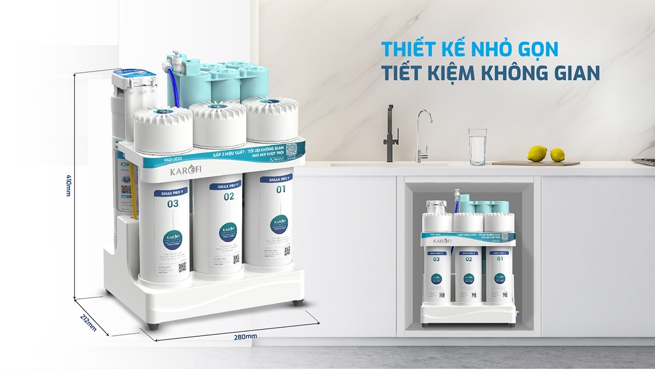 Máy lọc nước RO để gầm Karofi KAQ-UE03
