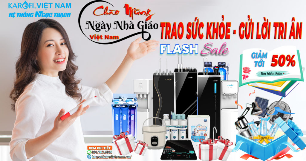 Khuyến mại 20/11 - Tri ân thầy cô – Ngàn ưu đãi đong đầy cùng Karofi Việt Nam