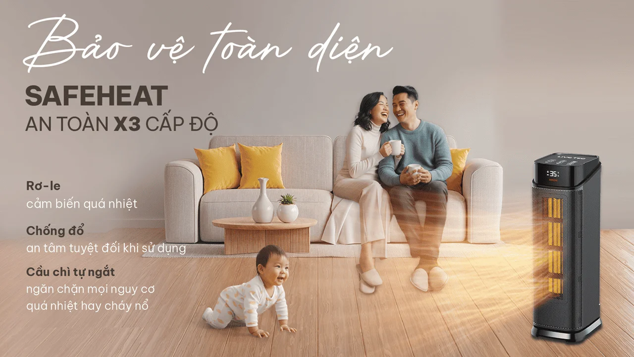 Máy sưởi gốm Livotec LCH-2079T