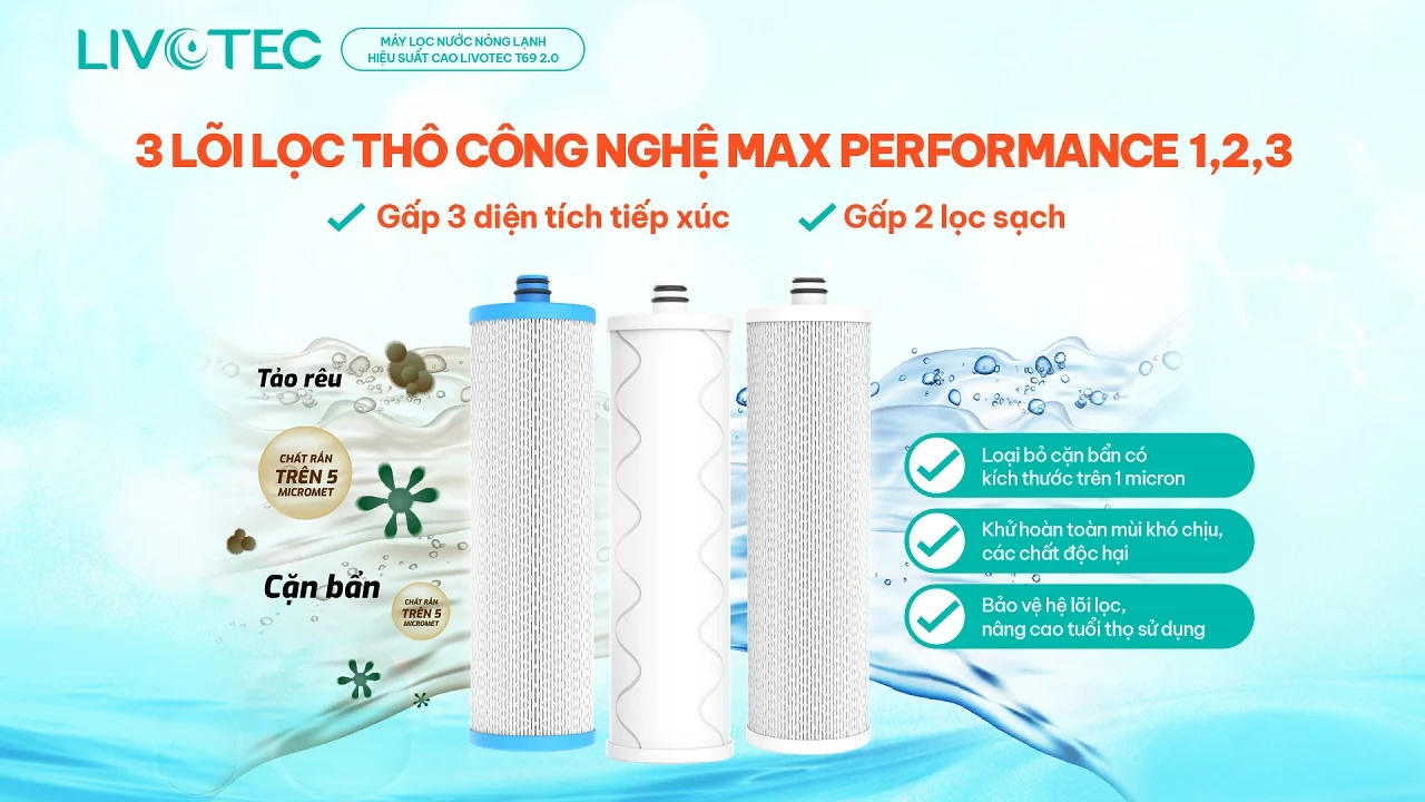 Máy lọc nước nóng lạnh Livotec T69 2.0