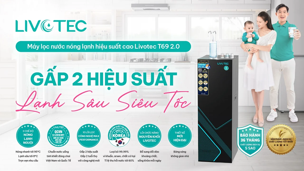 Máy lọc nước nóng lạnh Livotec T69 2.0