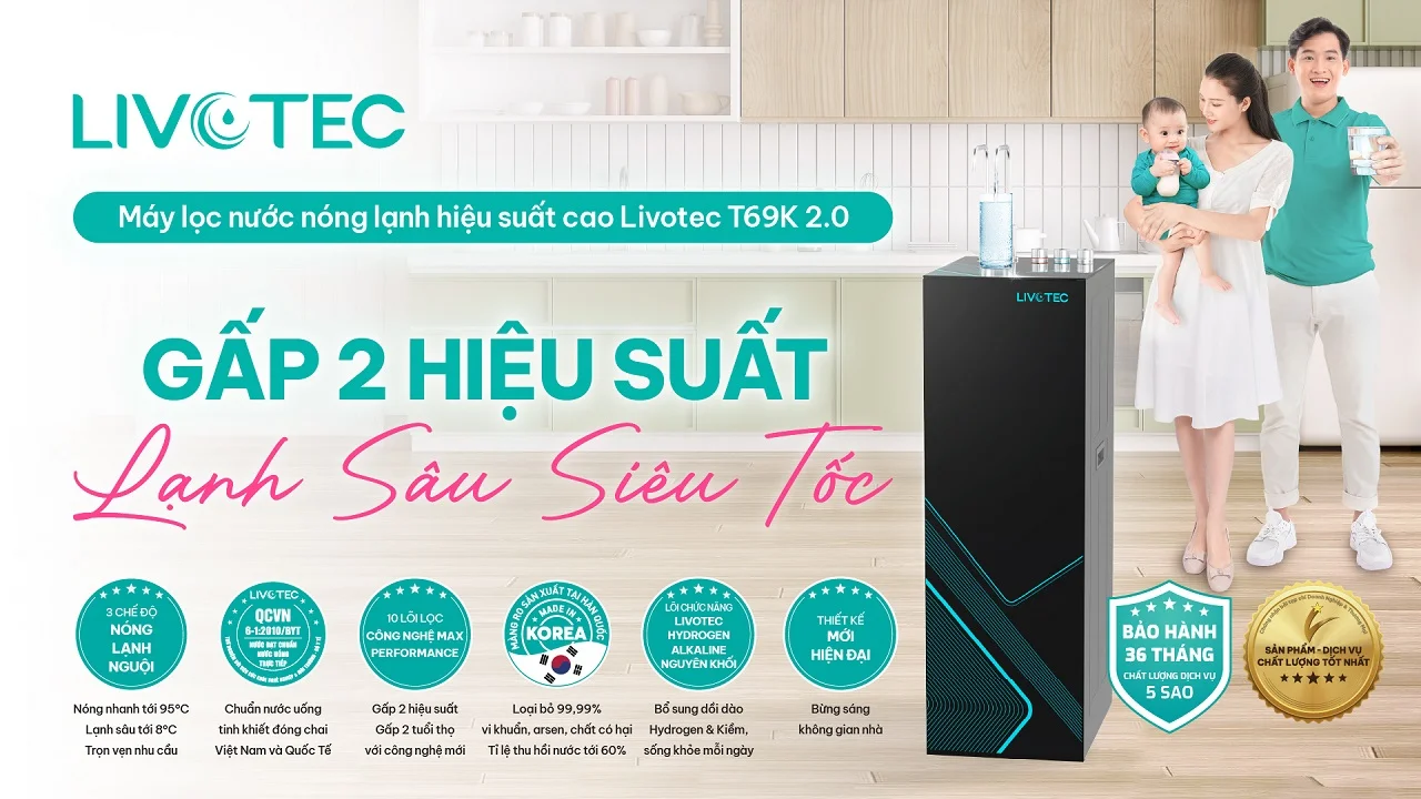 Máy lọc nước nóng lạnh Livotec T69K 2.0