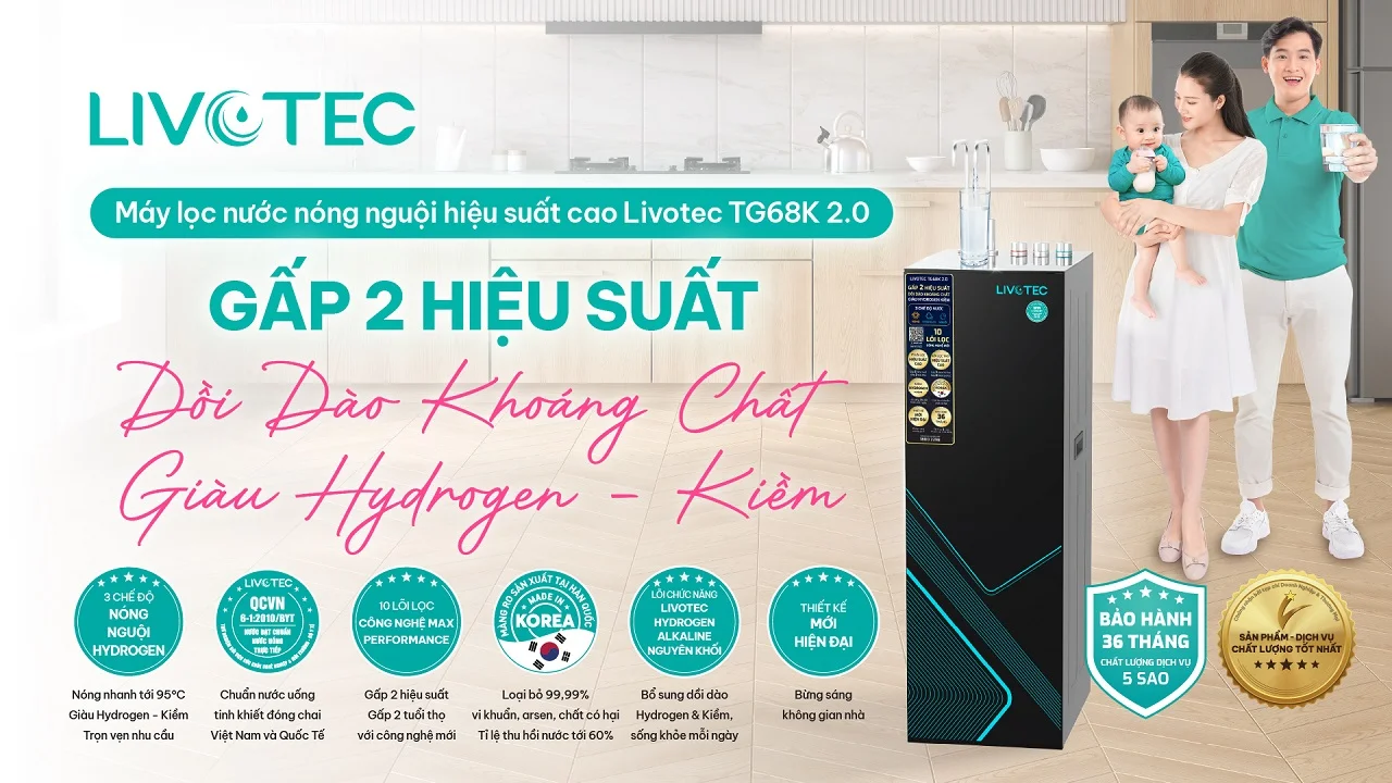 Máy lọc nước nóng nguội Livotec TG68K 2.0