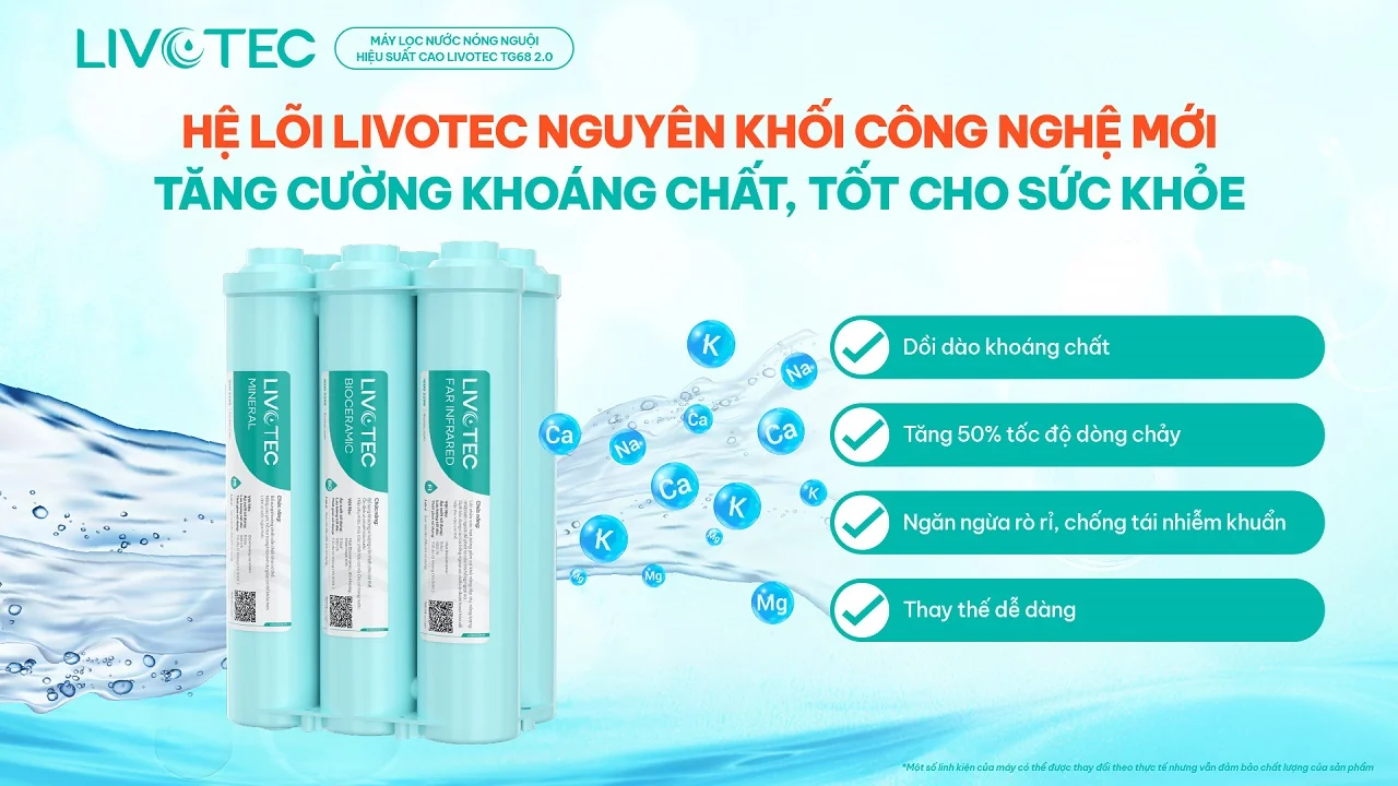 Máy lọc nước nóng nguội Livotec TG68 2.0