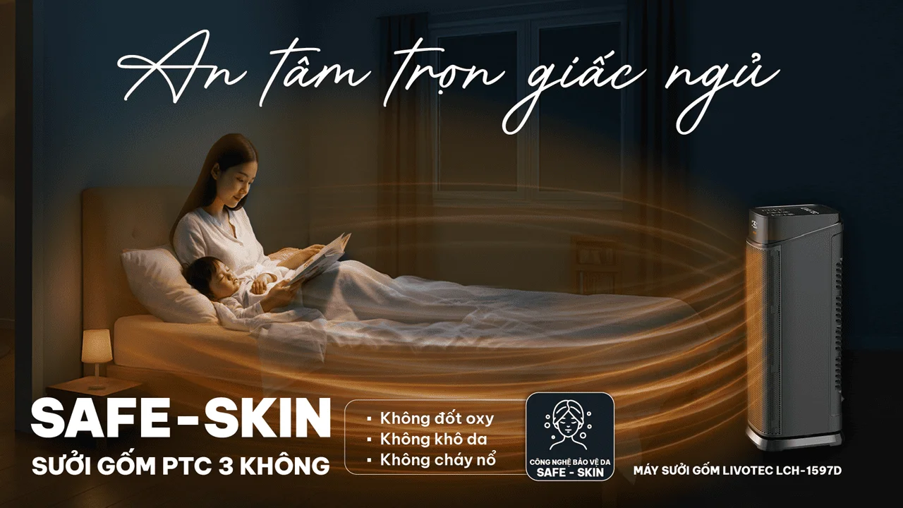 Máy sưởi gốm Livotec LCH-2079T