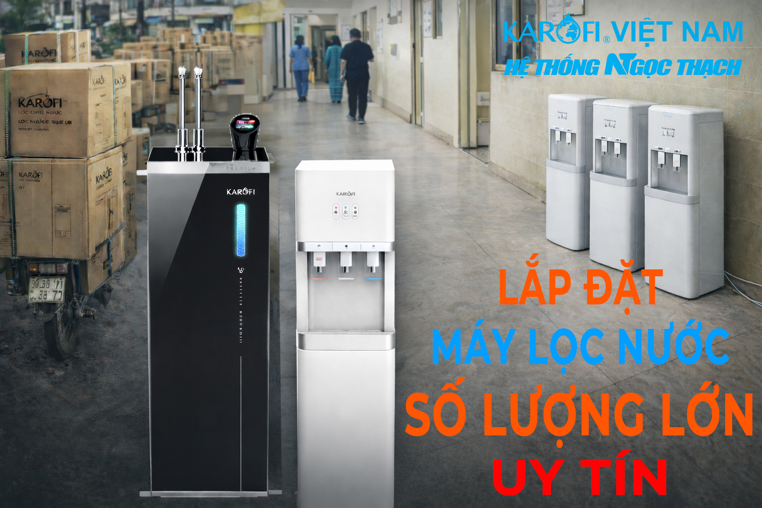 Không chỉ lắp đơn lẻ – Karofi Ngọc Thạch khẳng định uy tín qua những công trình lắp đặt máy lọc nước Karofi số lượng lớn