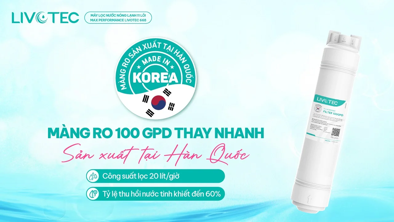 Máy lọc nước nóng lạnh Livotec 668