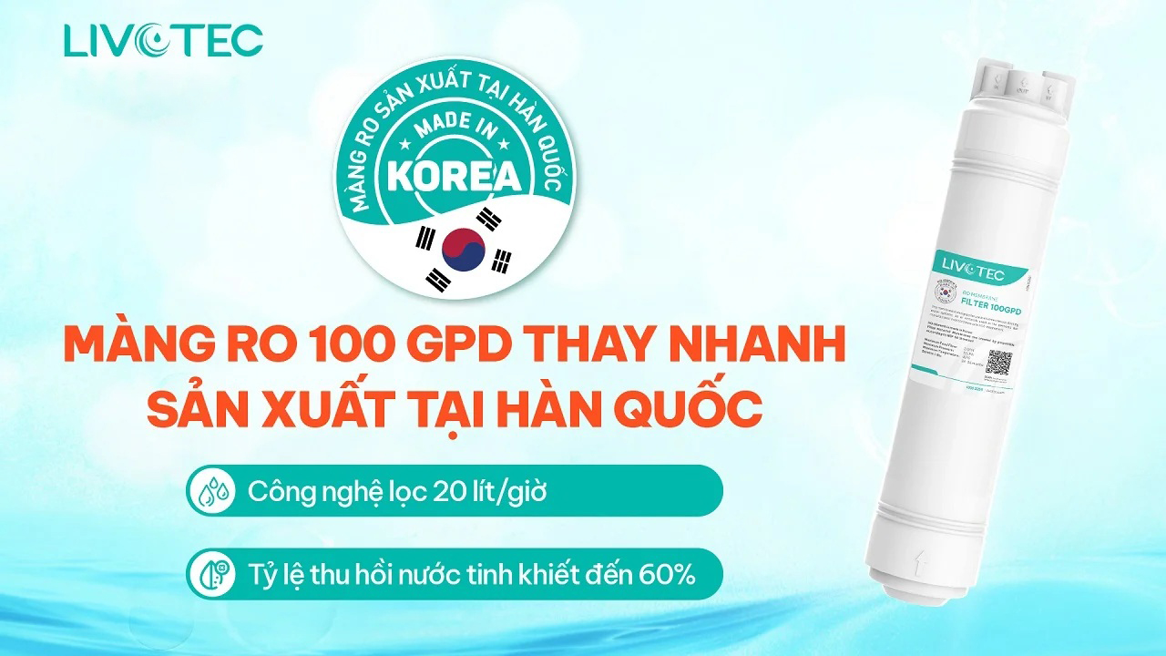 Màng lọc RO Livotec Karofi - Chính hãng