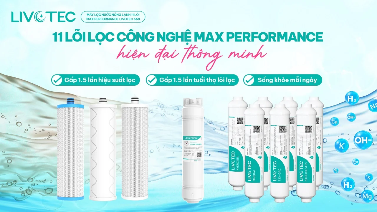 Máy lọc nước nóng lạnh Livotec 668