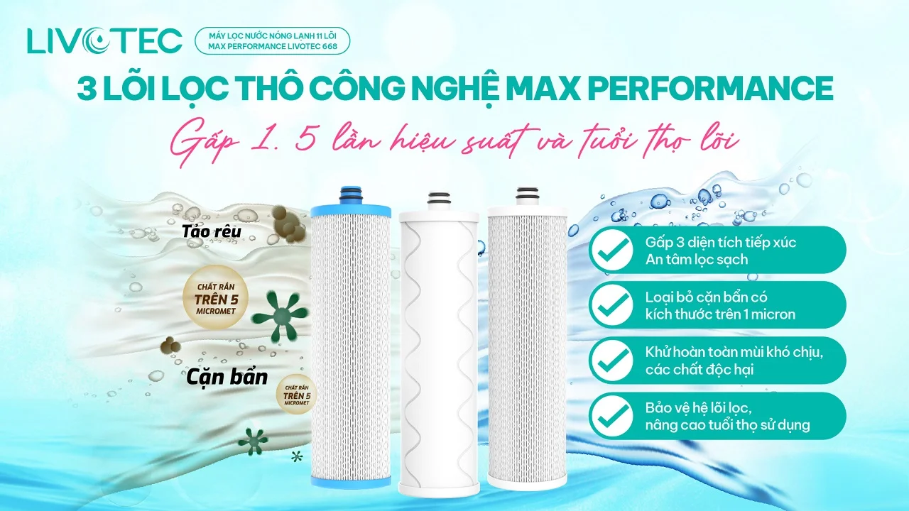 Máy lọc nước nóng lạnh Livotec 668