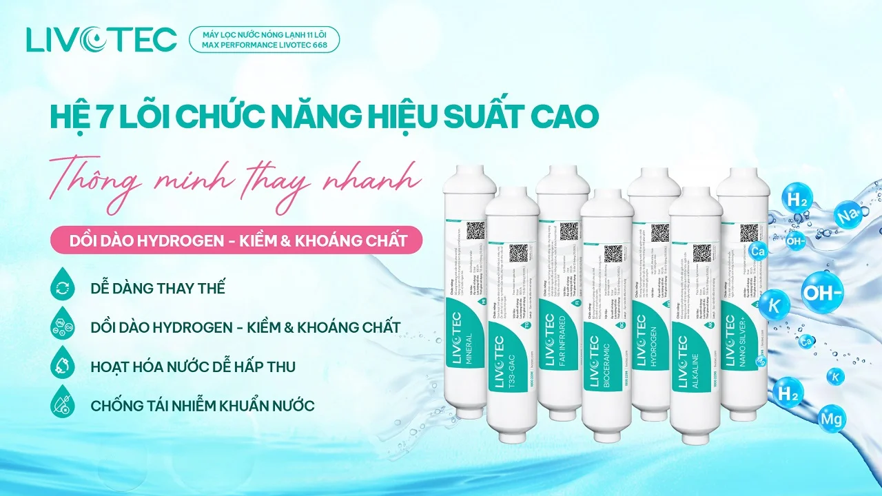 Máy lọc nước nóng lạnh Livotec 668