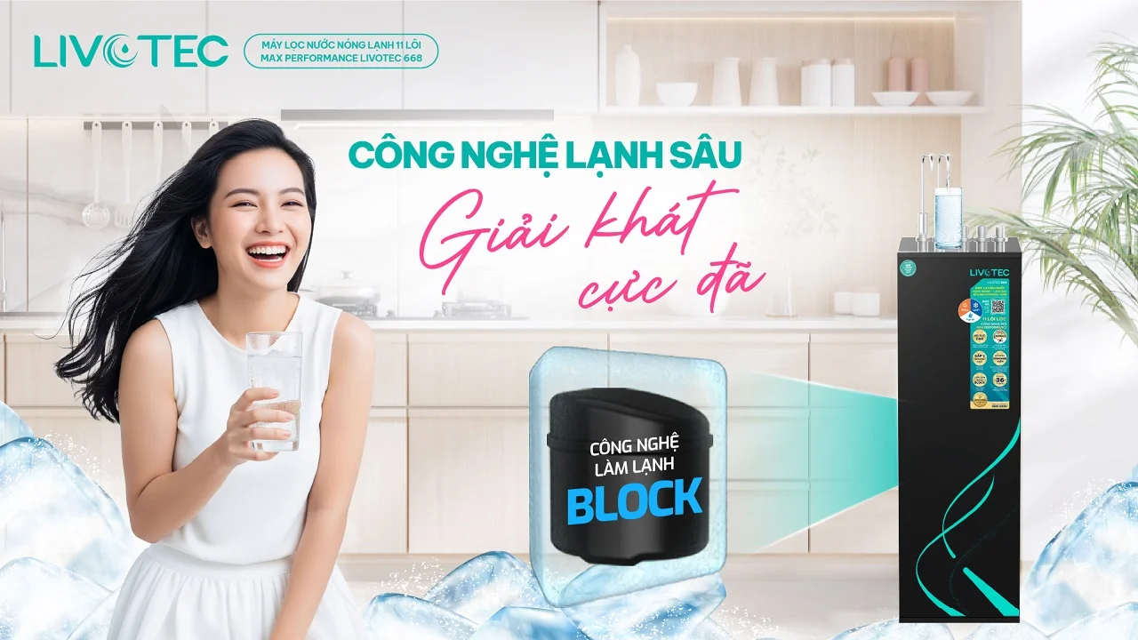 Máy lọc nước nóng lạnh Livotec 668