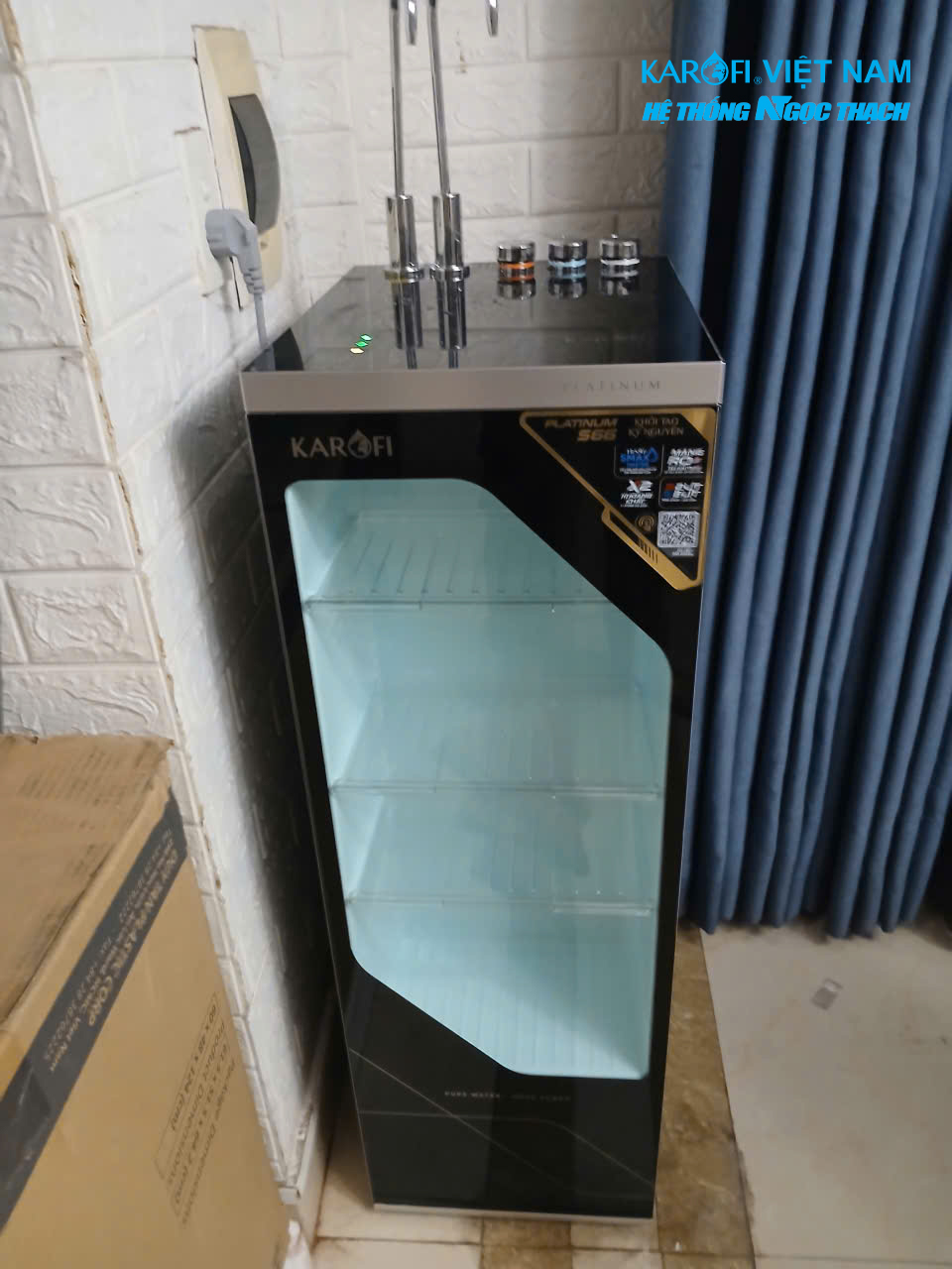 Máy lọc nước nóng lạnh Karofi Platinum S66