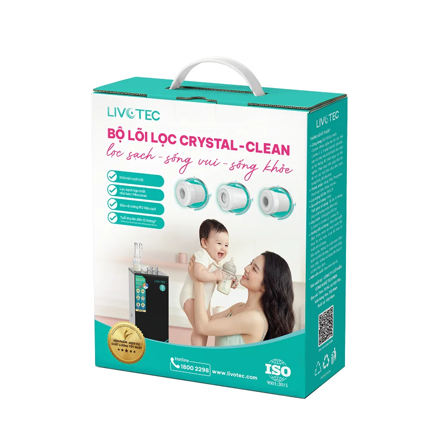 Bộ 3 lõi lọc thô Livotec Crystal-Clean - Ảnh 3