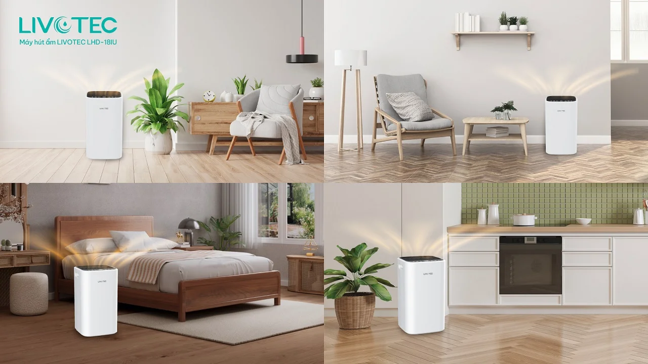 Máy hút ẩm Livotec LHD-18IU (Hút ẩm và lọc không khí)