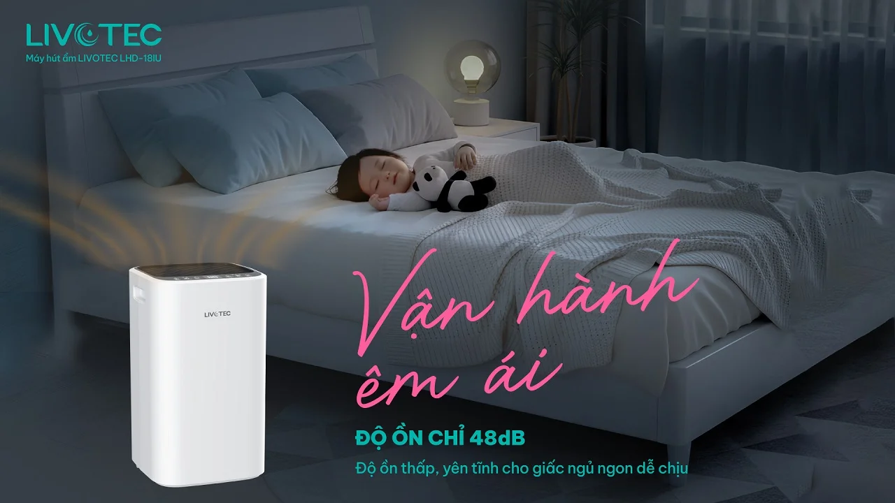 Máy hút ẩm Livotec LHD-18IU (Hút ẩm và lọc không khí)