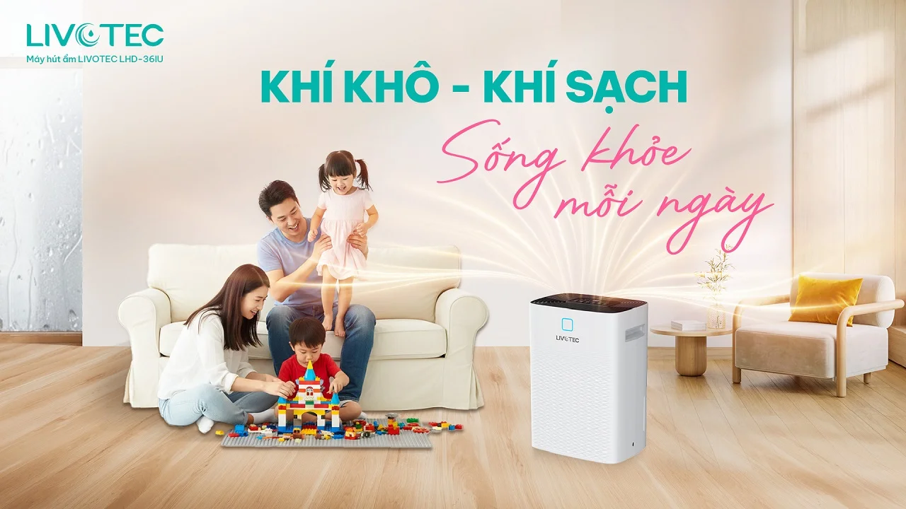 Máy hút ẩm Livotec LHD-36IU (Hút ẩm và lọc không khí)