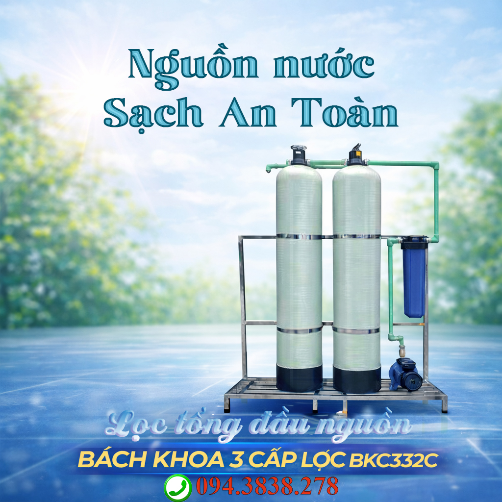 Lọc tổng đầu nguồn 3 cấp lọc BKC332C - Ảnh 5