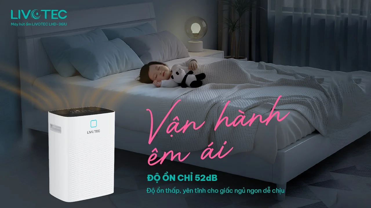 Máy hút ẩm Livotec LHD-36IU (Hút ẩm và lọc không khí)