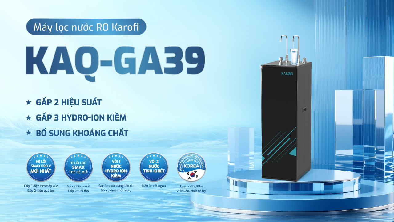 Máy lọc nước RO Karofi KAQ-GA39