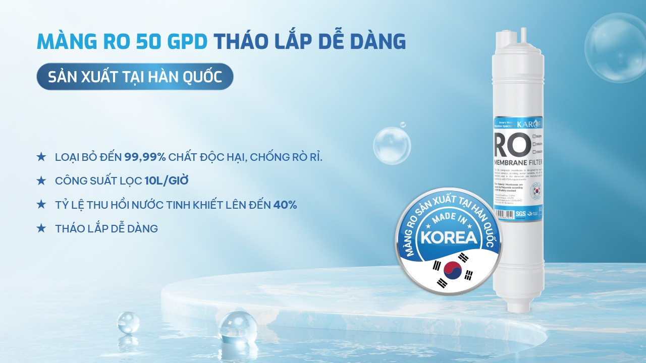 Máy lọc nước RO Karofi KAQ-GA39
