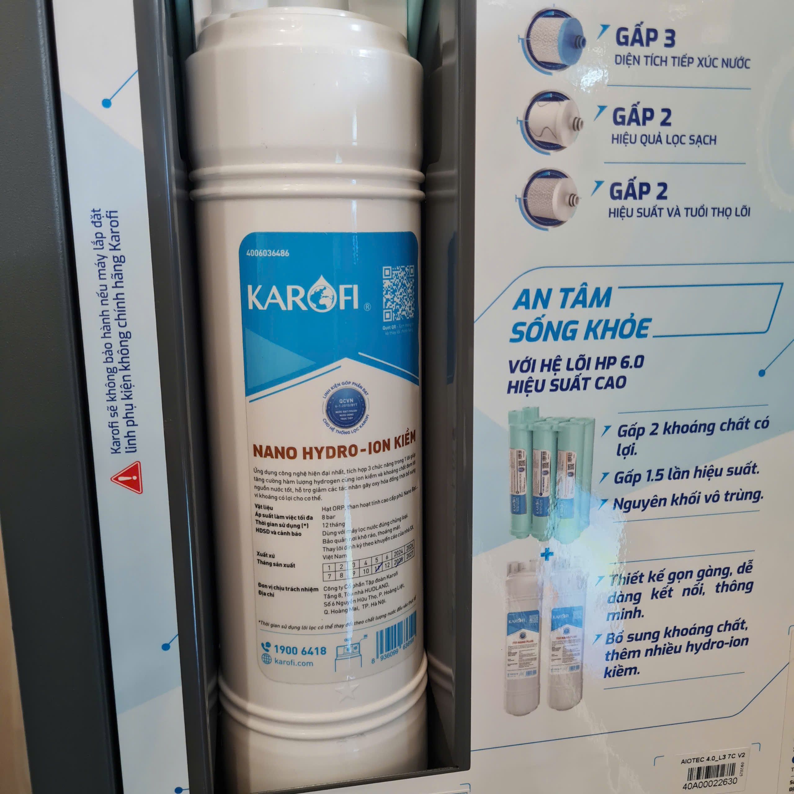 Lõi chức năng Hydro-ion Kiềm tháo lắp nhanh