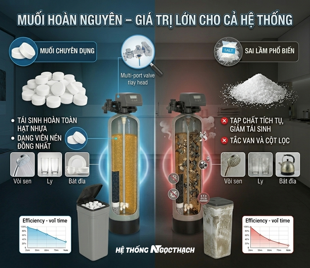 Muối hoàn nguyên lọc tổng 25kg