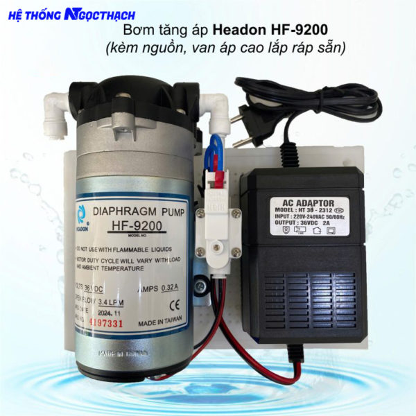 Bơm tăng áp HEADON Đài Loan HF-9200 36V | Bơm HF-9200