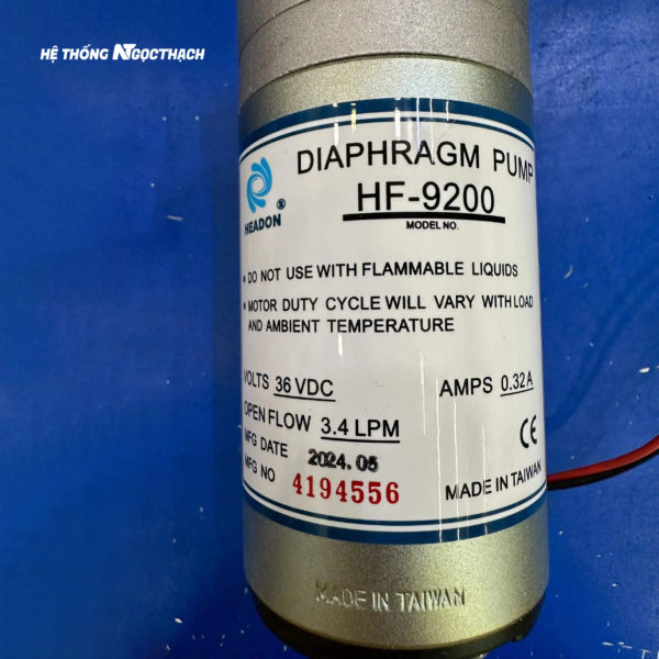 Bơm tăng áp HEADON Đài Loan HF-9200 36V | Bơm HF-9200