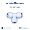 Cút chữ T nối nhanh chia nước 3 đầu phi 6 | T dây 6
