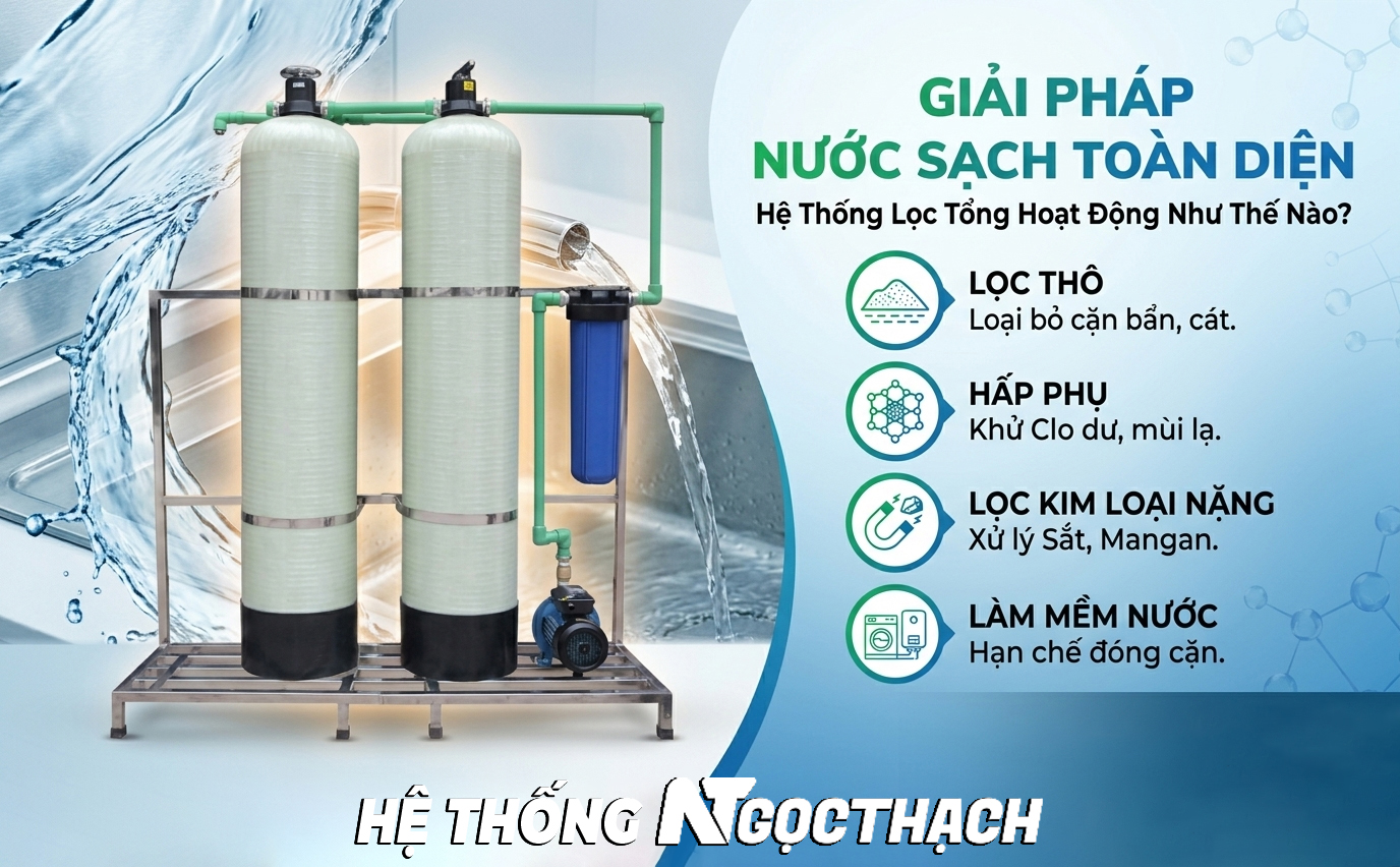 Hệ thống lọc tổng đầu nguồn hoạt động như thế nào?