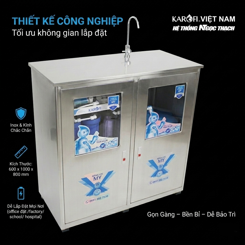 Máy lọc nước Nóng Lạnh Công Suất Lớn - 80L/Giờ