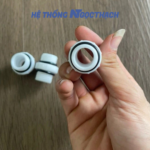 Kép 21 - Kép ren nhựa 21 - Nối 2 đầu ren ngoài nhựa an toàn chịu nhiệt có ron - Ảnh 5